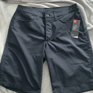 Mens Under Armour Shorts, size 32, 11inch inseam, black. Brand new w/ tags.
